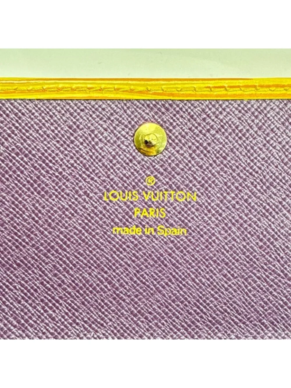 Louis Vuitton Epi Porte Tresor International Tassili Yellow Trifold Wallet